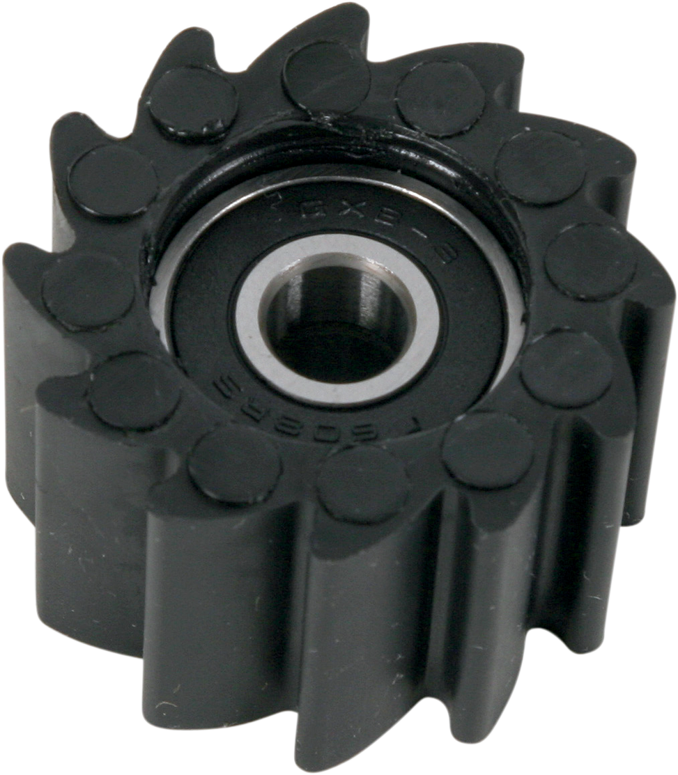 UFO Chain Roller in Black for Kawasaki KX 250 and KX 450, Part Number KA04711#001