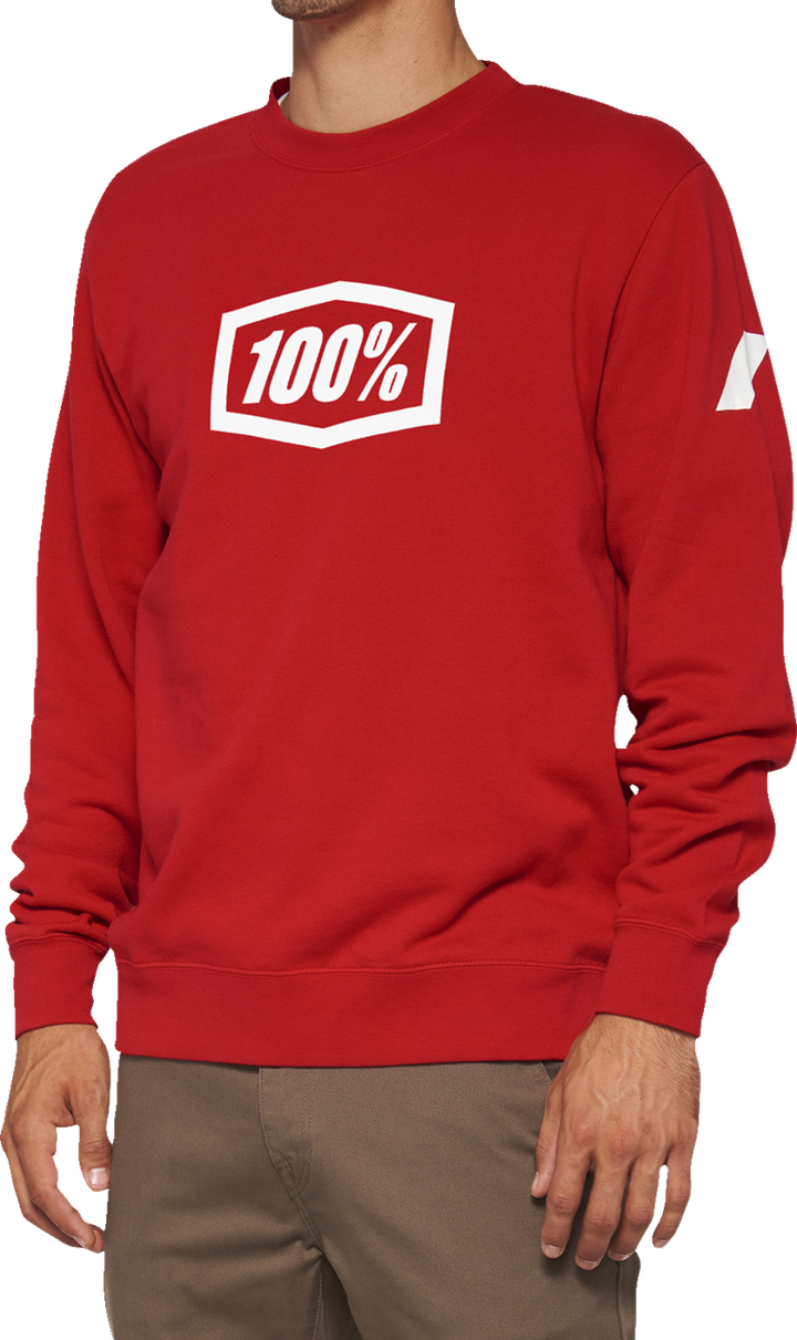 100% Icon Long-Sleeve Fleece Sweatshirt