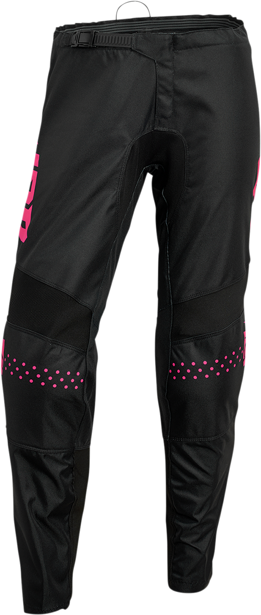 Thor Women's Sector Minimal Pants - Black/Pink Fluo