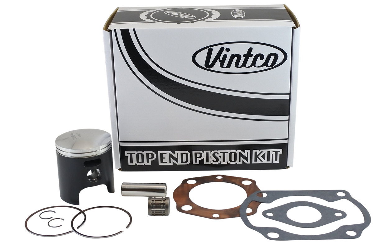 VINTCO KTH02-0.5 Top End Piston Kit, 2.224-Inch Bore, Honda