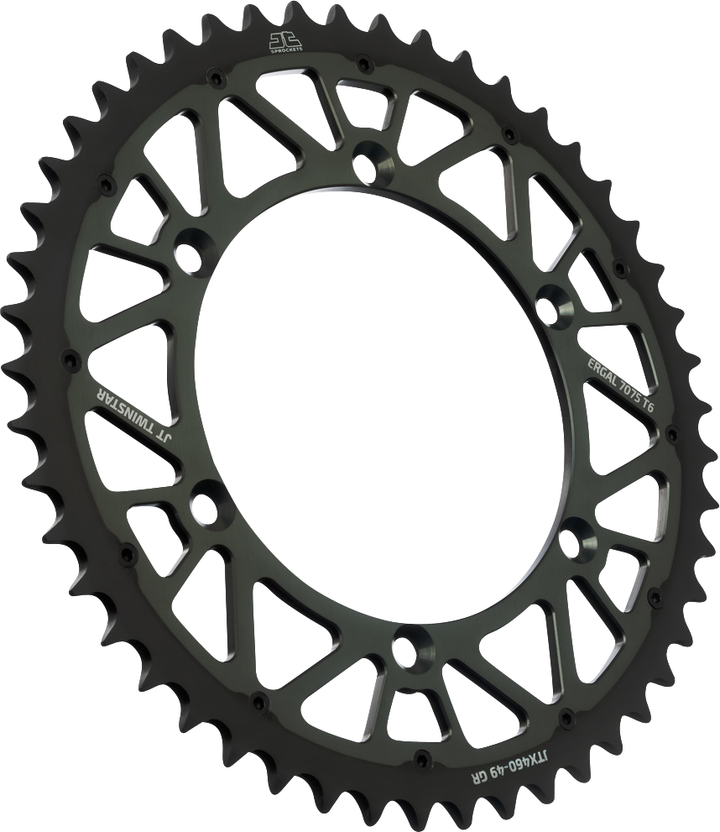 JT Sprockets Twinstar Rear Sprocket 49-Tooth Graphite JTX460.49GR for Kawasaki and Suzuki
