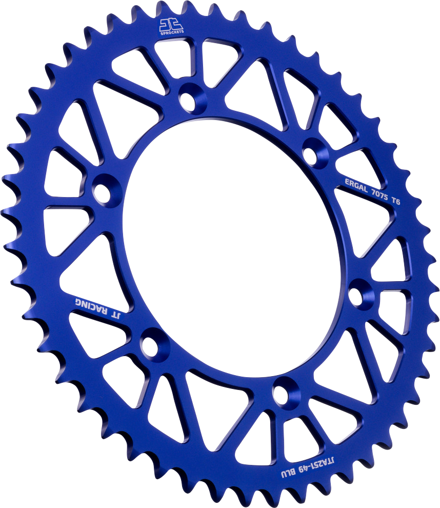 JT Sprockets JTA251.49BLU Rear Sprocket for Yamaha, Blue, 49-Tooth