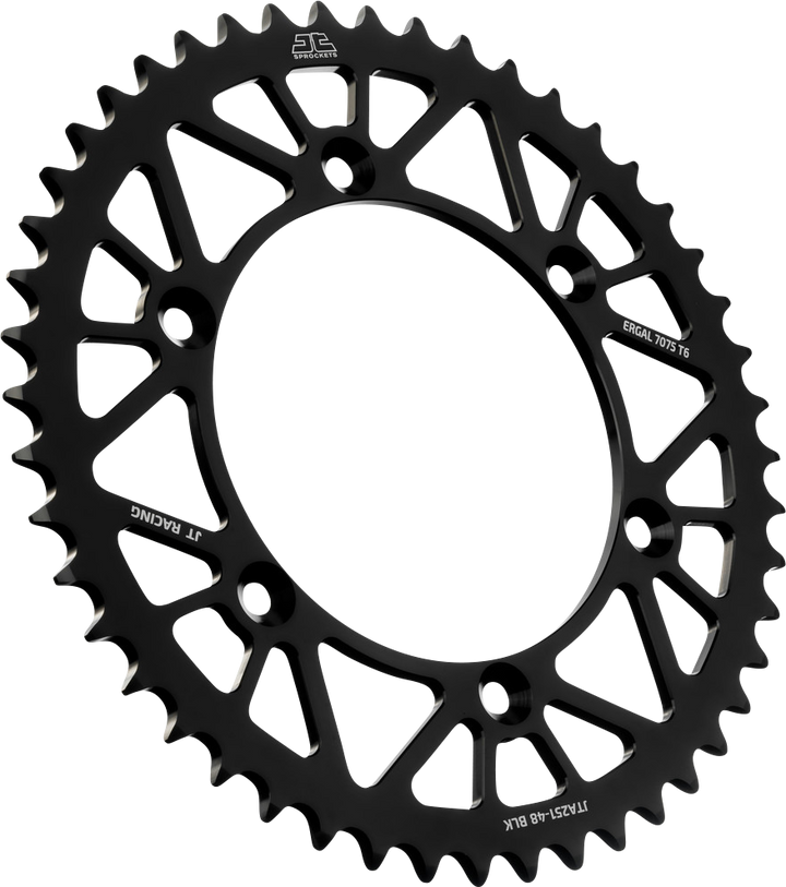 JT Sprockets JTA251.48BLK Black 48-Tooth Rear Sprocket for Yamaha
