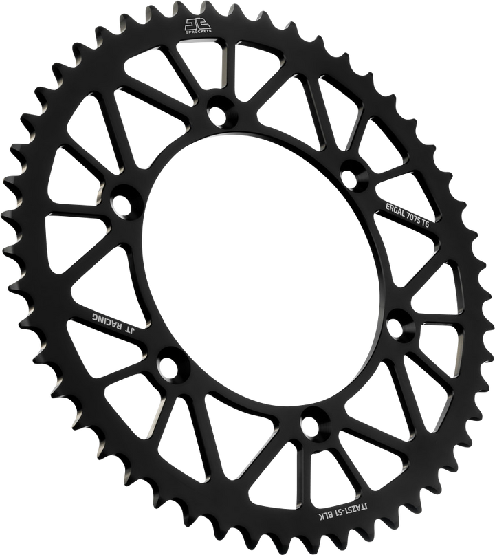 JT Sprockets JTA251.51BLK Black 51-Tooth Rear Sprocket for Yamaha