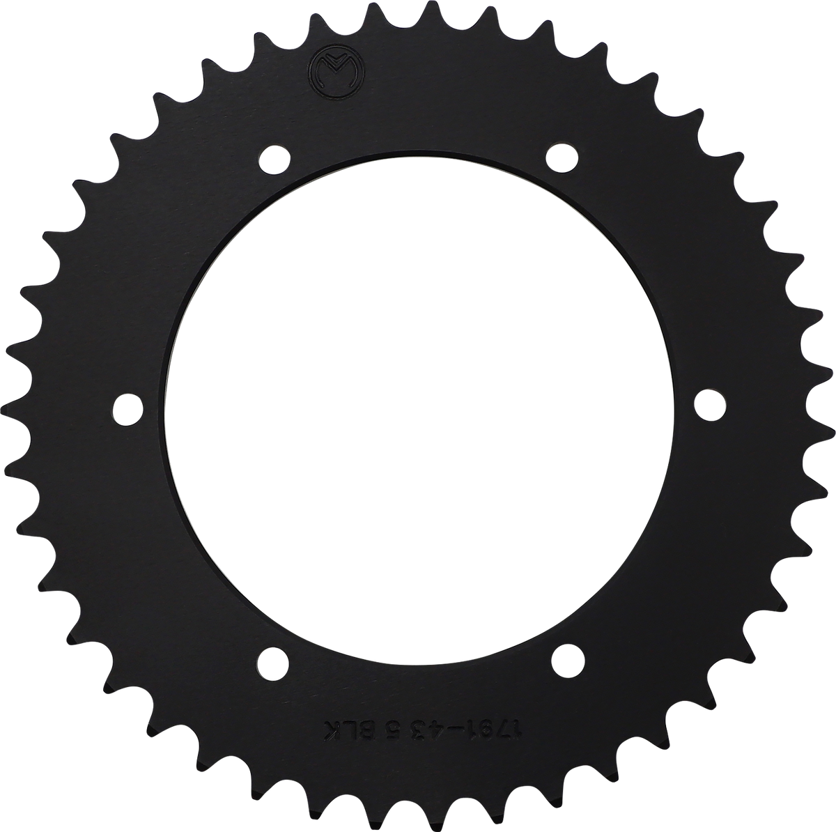 Moose Offroad 1211-1791-43-10 Rear Sprocket, 43-Tooth Aluminum, Black