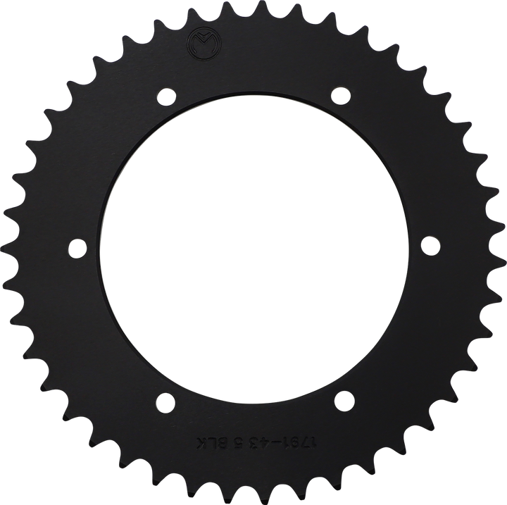 Moose Offroad 1211-1791-43-10 Rear Sprocket, 43-Tooth Aluminum, Black