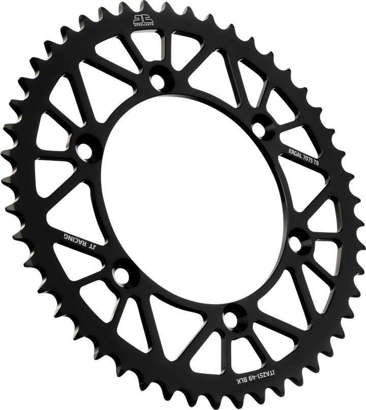 JT Sprockets JTA251.49BLK Black 49-Tooth Rear Sprocket for Yamaha