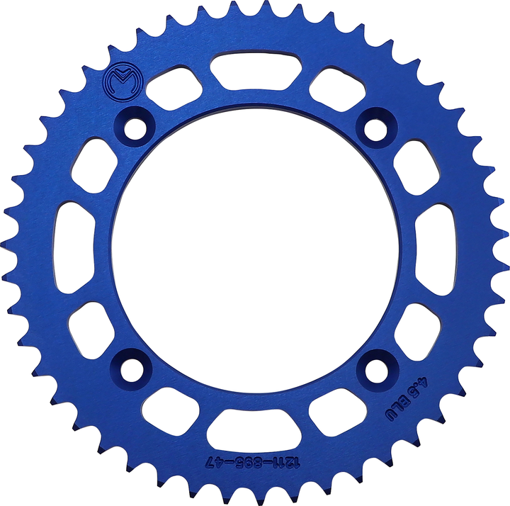 Moose Offroad 1211-895-47-12 Rear Sprocket, 47-Tooth Aluminum, Blue for Husqvarna and KTM