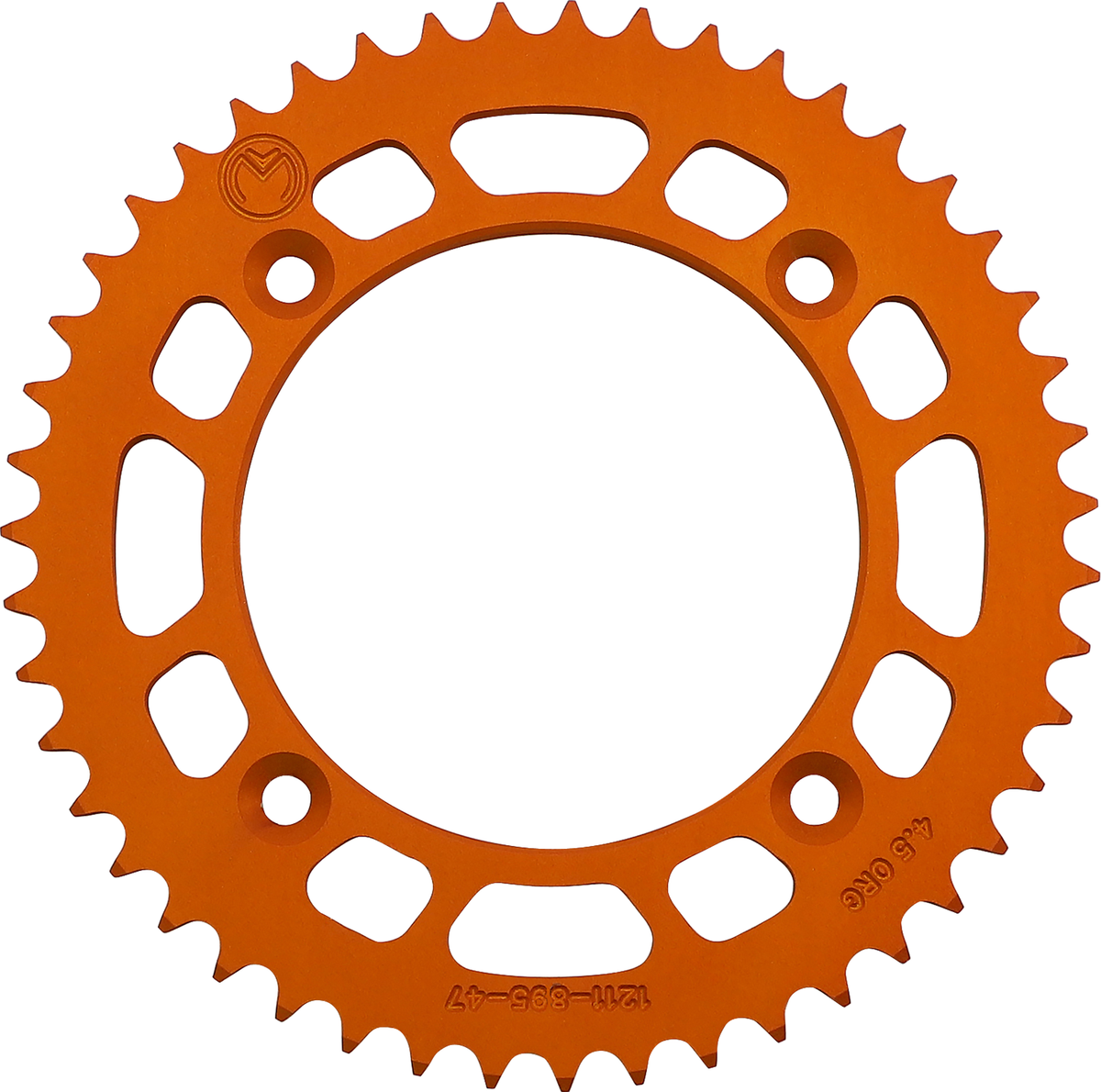 Moose Offroad 47-Tooth Aluminum Rear Sprocket, Orange, Husqvarna/KTM, Part Number 1211-895-47-14