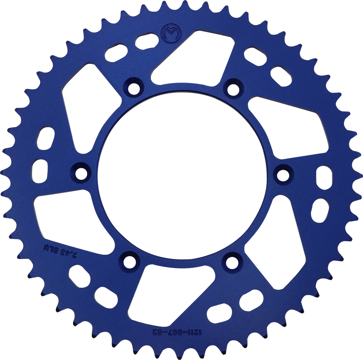 Moose Offroad 1211-897-52-12 Rear Sprocket, 52-Tooth Aluminum, Blue for Husaberg, Husqvarna and KTM
