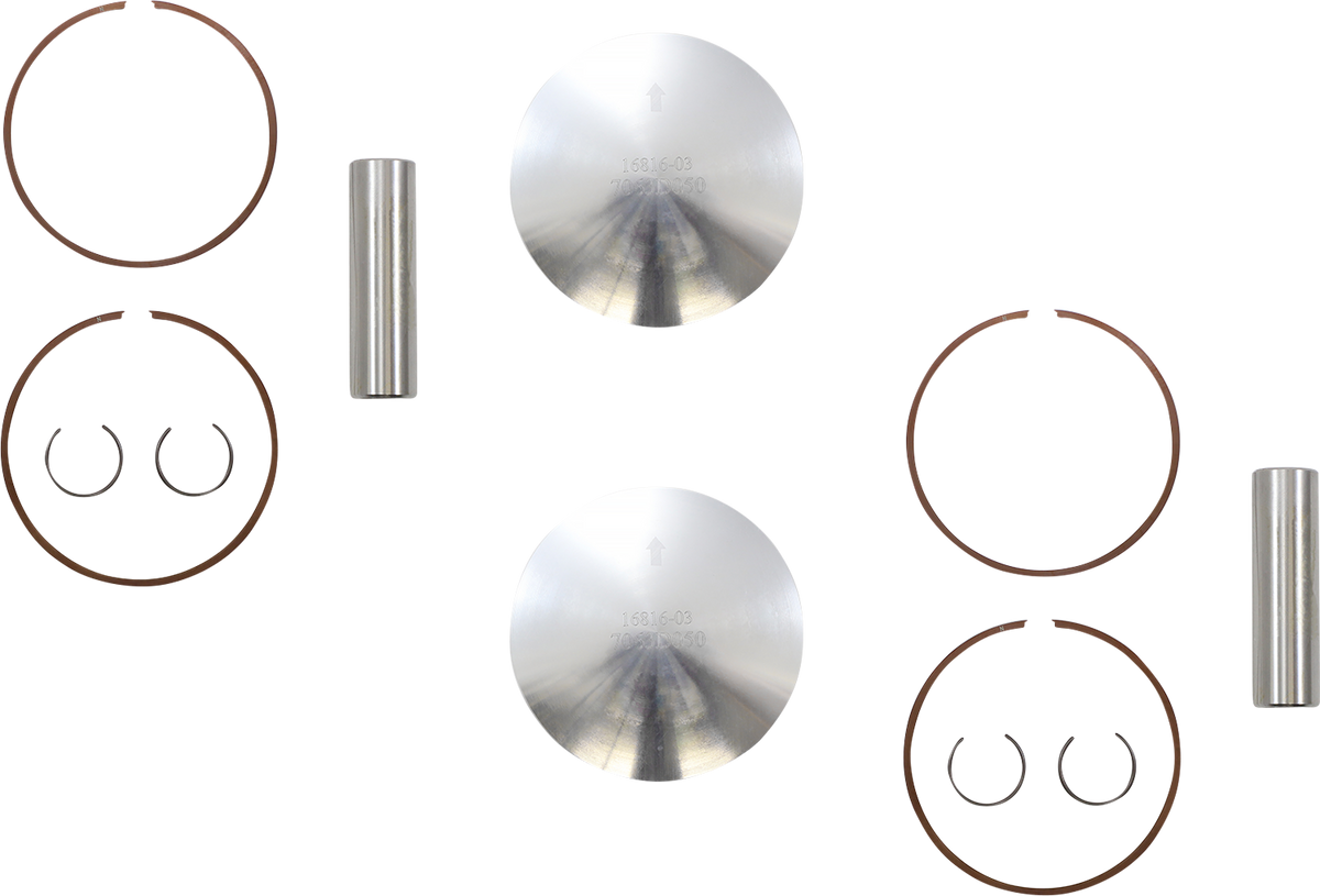 WOSSNER Piston Kit - 72.38 mm - Polaris K7063D050-2