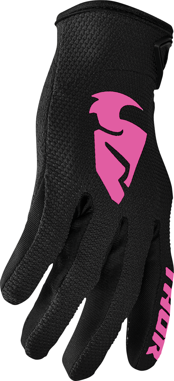 Thor Women's Sector Gloves - Black/Pink