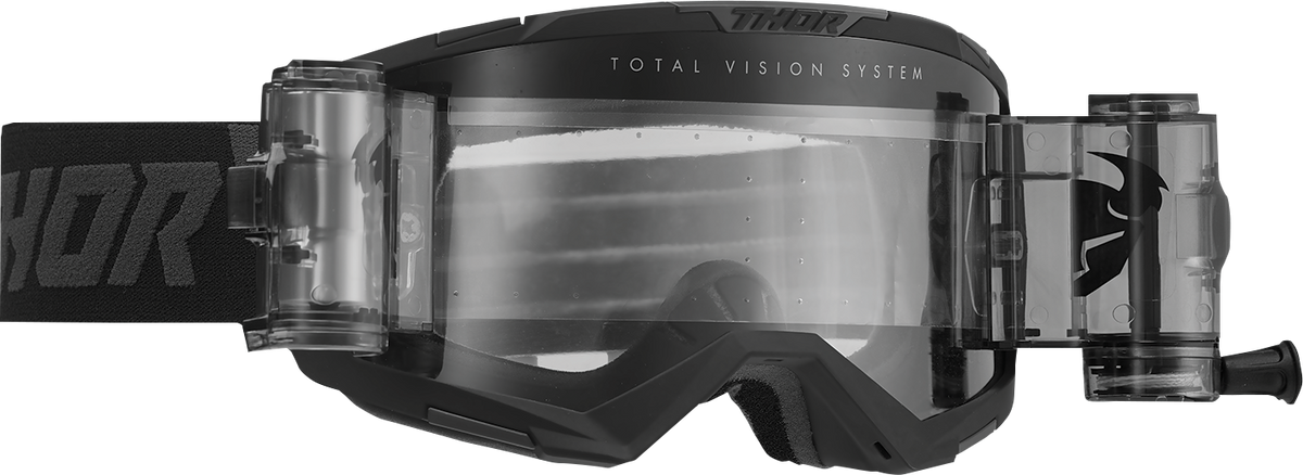 THOR Regiment Storm Goggle - Roll-Off - Black - Clear Lens