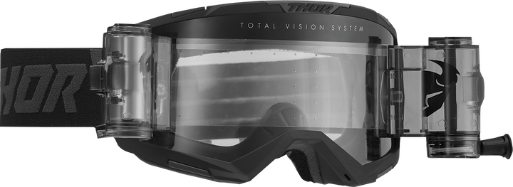 THOR Regiment Storm Goggle - Roll-Off - Black - Clear Lens
