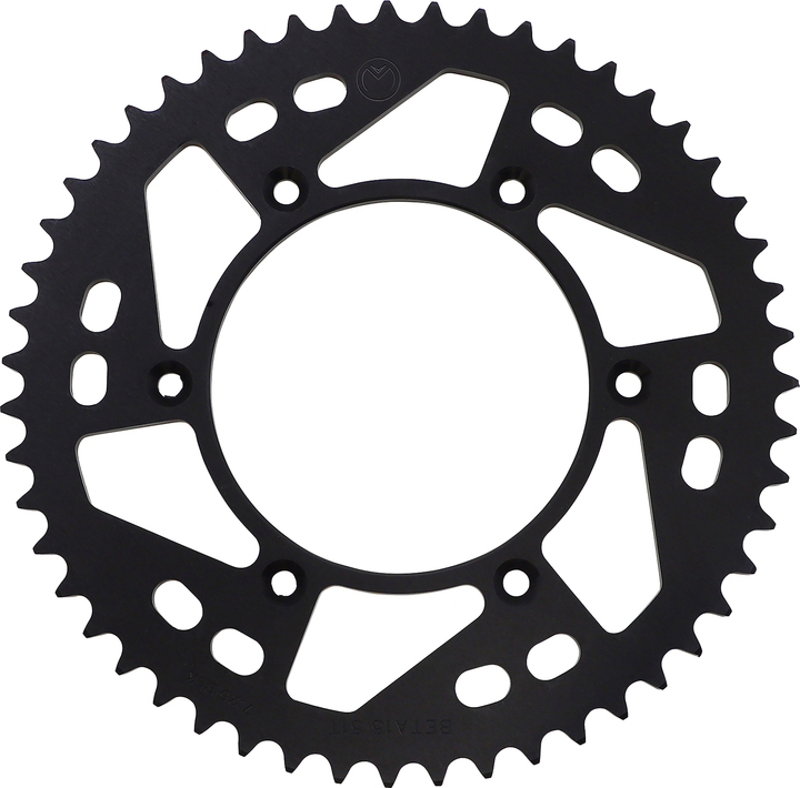Moose Offroad Beta Rear Sprocket 51-Tooth Black Aluminum 1211-BET-51-10
