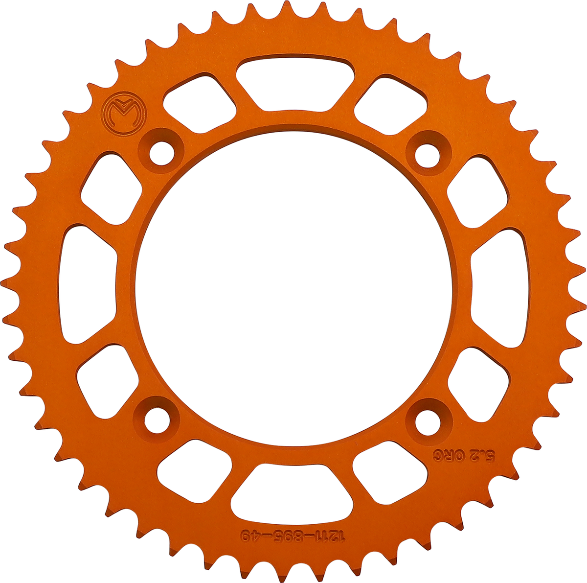 Moose Offroad 1211-895-49-14 Rear Sprocket, 49-Tooth Aluminum, Orange, Husqvarna/KTM