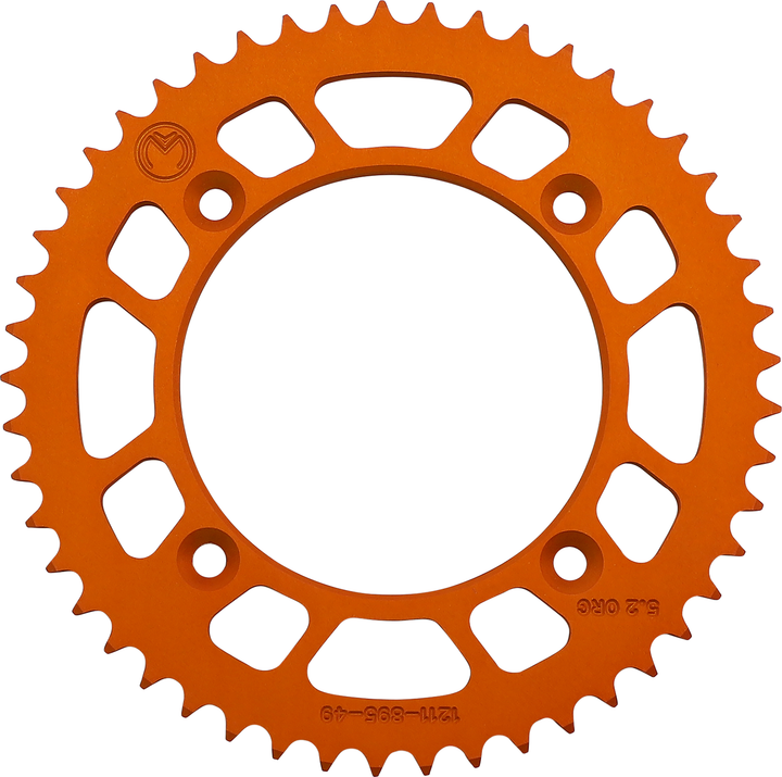 Moose Offroad 1211-895-49-14 Rear Sprocket, 49-Tooth Aluminum, Orange, Husqvarna/KTM