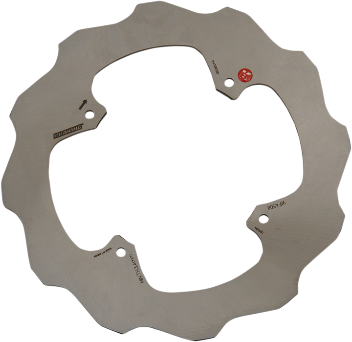 BRAKING WF4508 Rear Brake Rotor for Honda