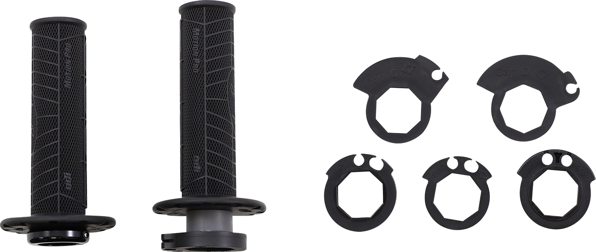 ODI DirtControl V2 Lock-On MX Grips with Throttle Tube, Black – B36MPB-B