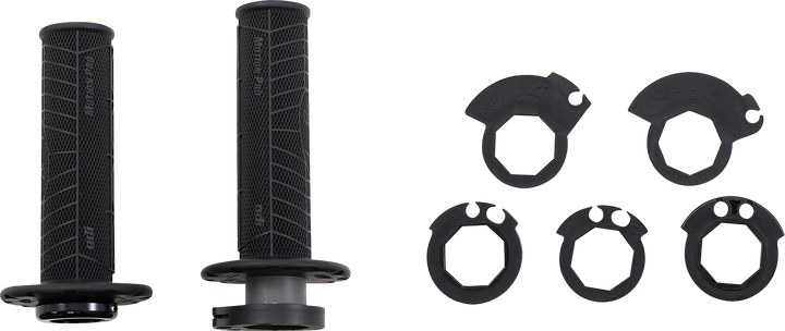 ODI DirtControl V2 Lock-On MX Grips with Throttle Tube, Black – B36MPB-B
