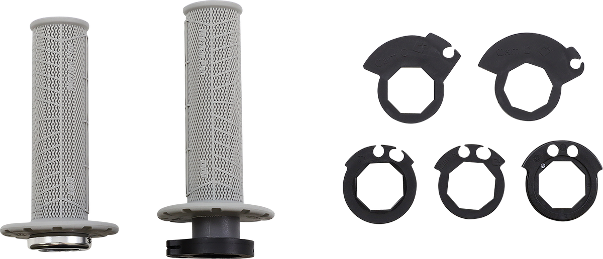 ODI DirtControl V2 Lock-On Grips, Gray, Part Number B36MPG-S