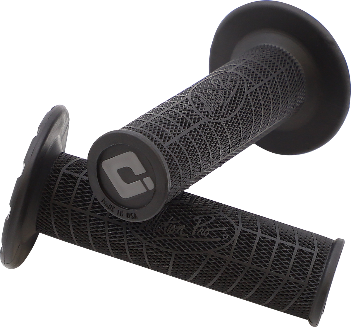 ODI DirtControl II Slip-On Motorcycle Grips, Black, B01MPB