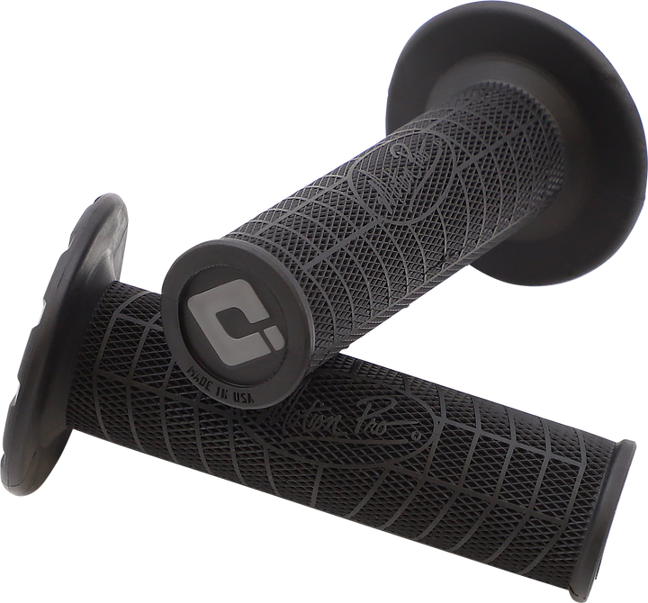 ODI DirtControl II Slip-On Motorcycle Grips, Black, B01MPB