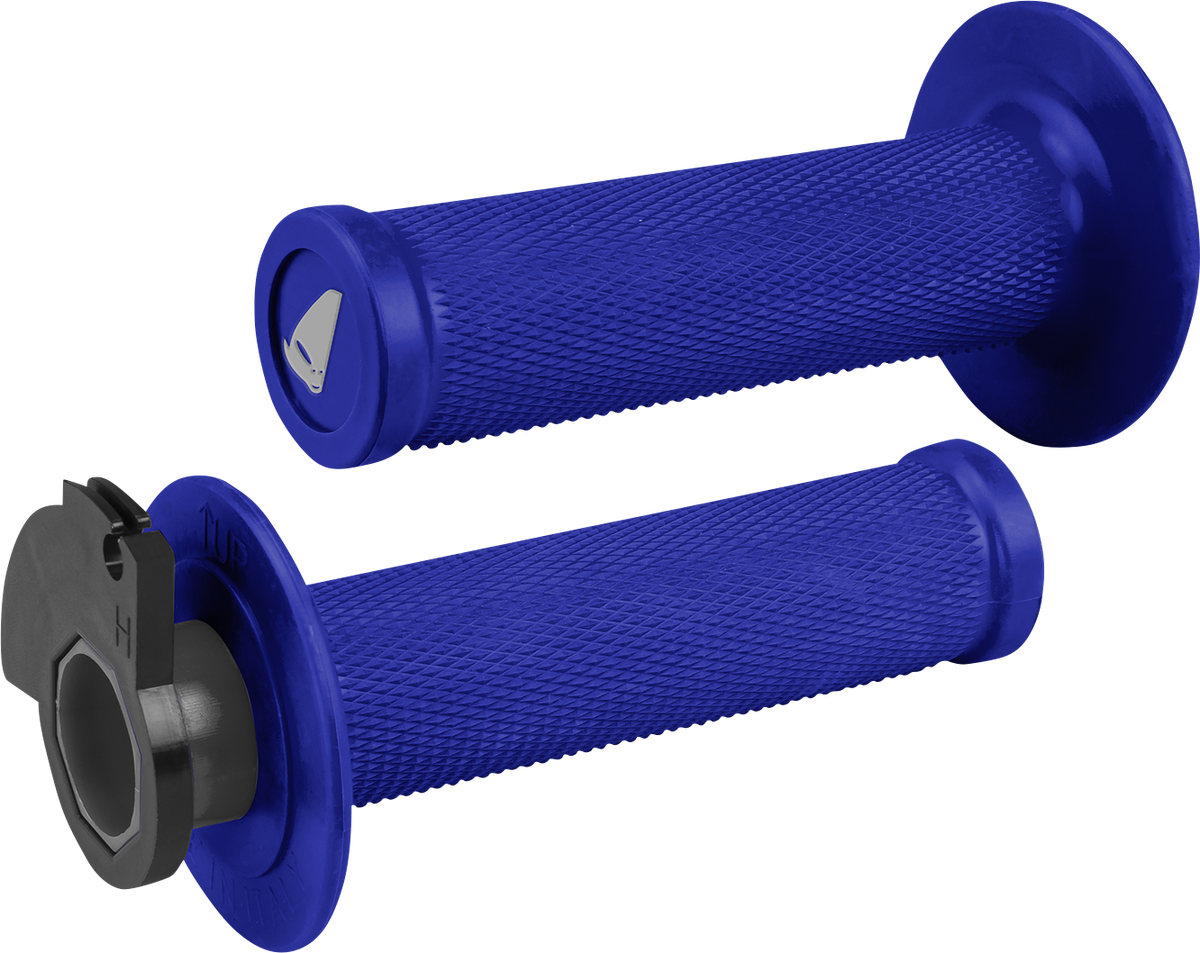 UFO MA01828#C Blue Lock-On Motorcycle Grips
