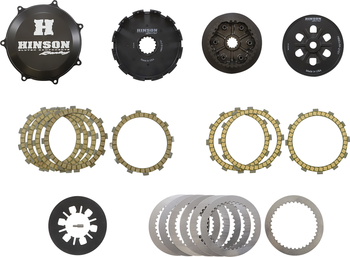 Hinson Racing HC663-2101 Complete Billetproof Conventional Clutch Kit for Kawasaki