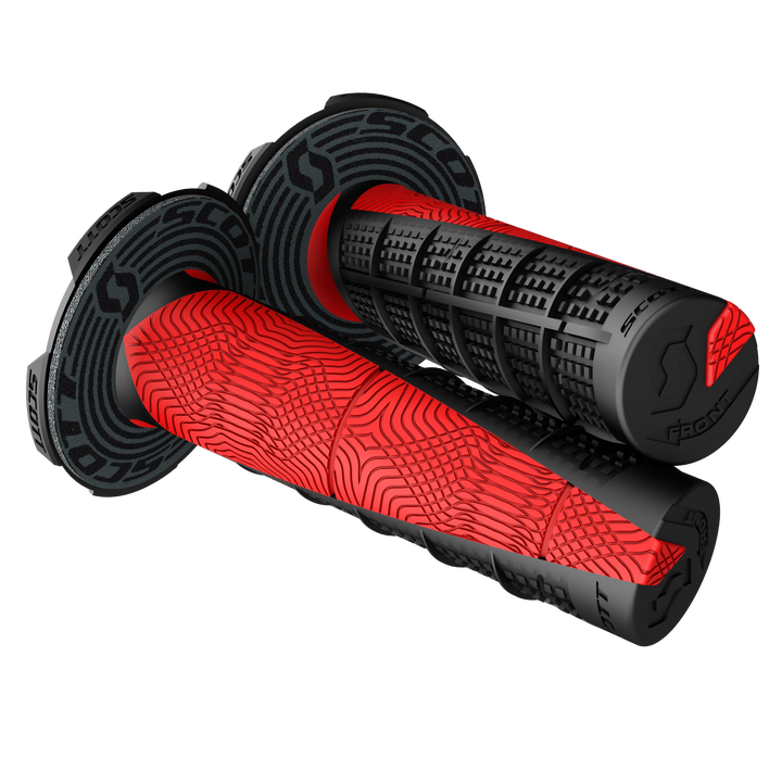 SCOTT Deuce Grips with Donut, Black/Red – Part Number 2196274948
