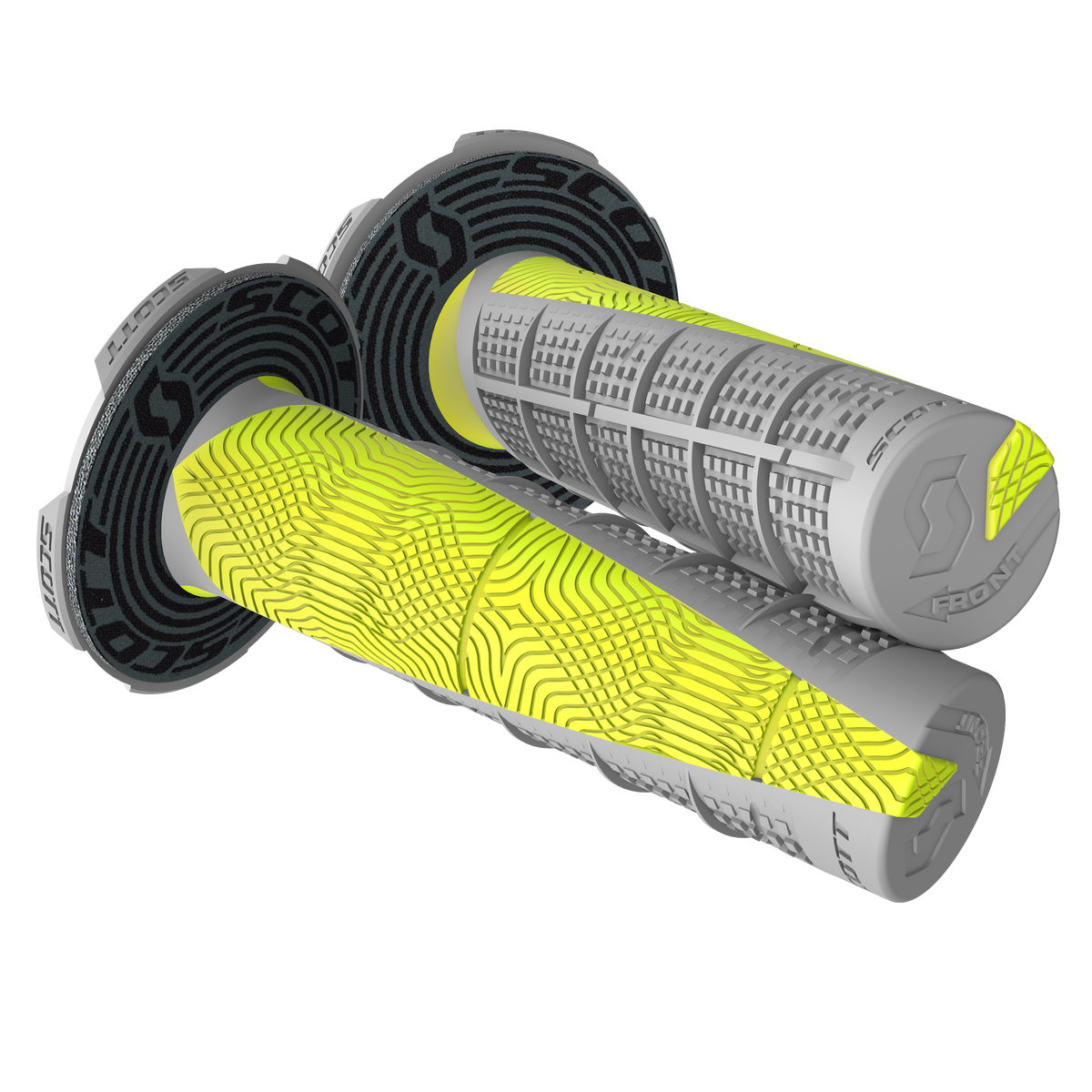 SCOTT Deuce Grips with Donut, Gray/Yellow – Part Number 2196275776