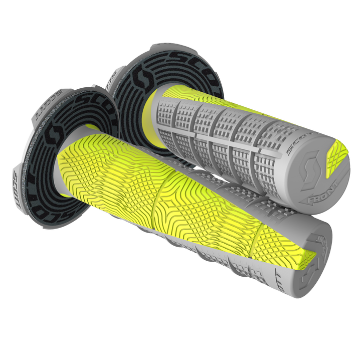 SCOTT Deuce Grips with Donut, Gray/Yellow – Part Number 2196275776