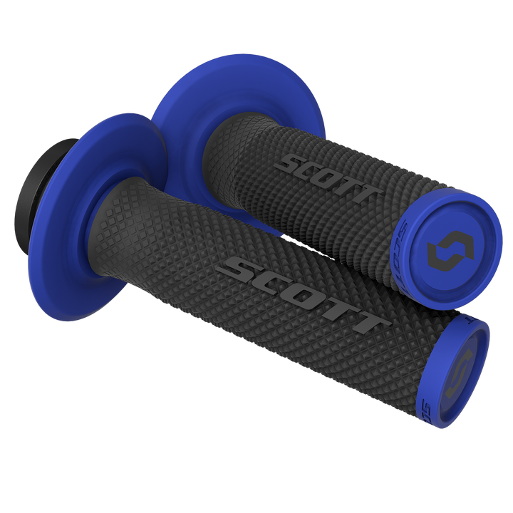 SCOTT SX II Lock-On Grips and Cam Set Black/Blue 2924521004222