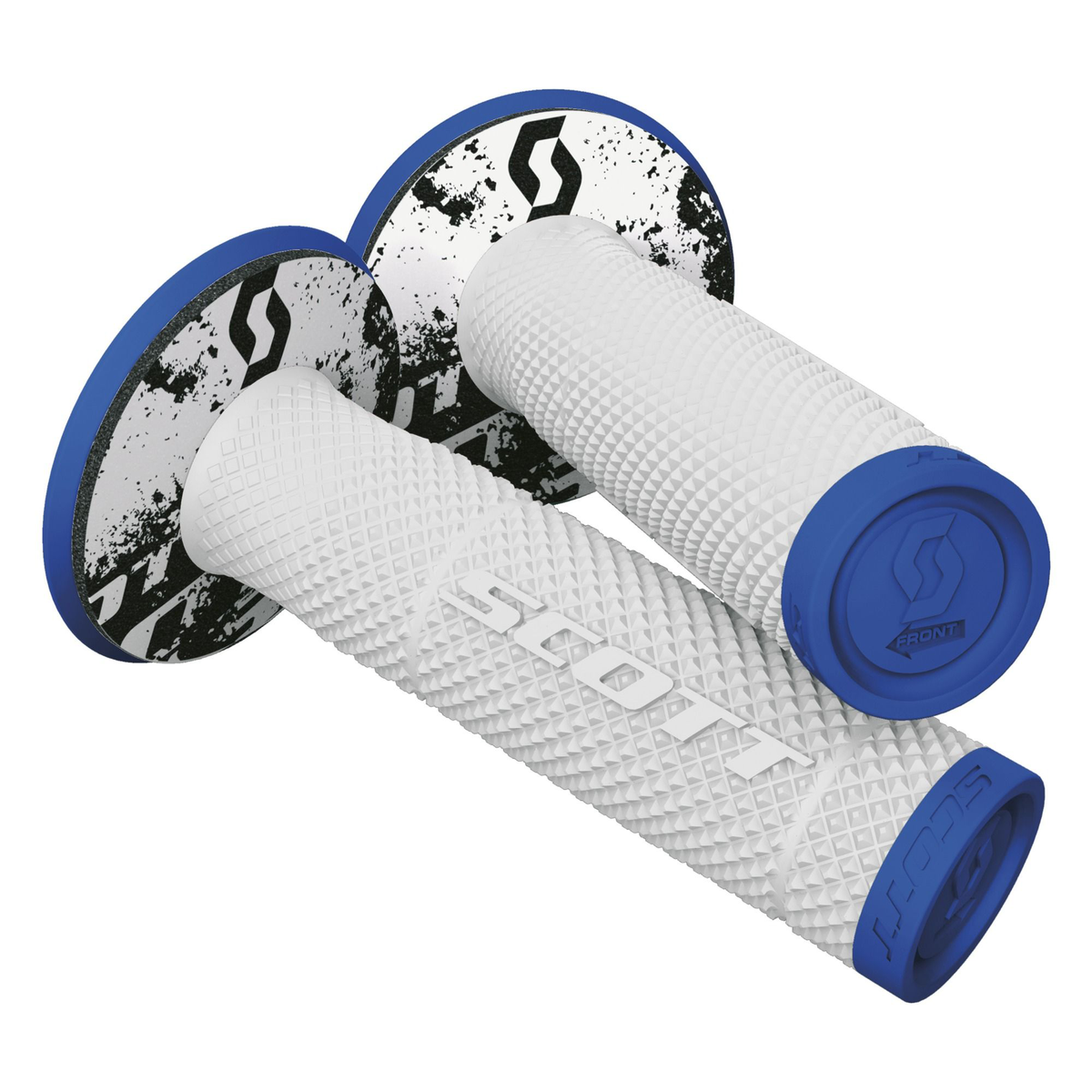SCOTT SX II + Donut Grips, Blue/White, Part Number 2196241029