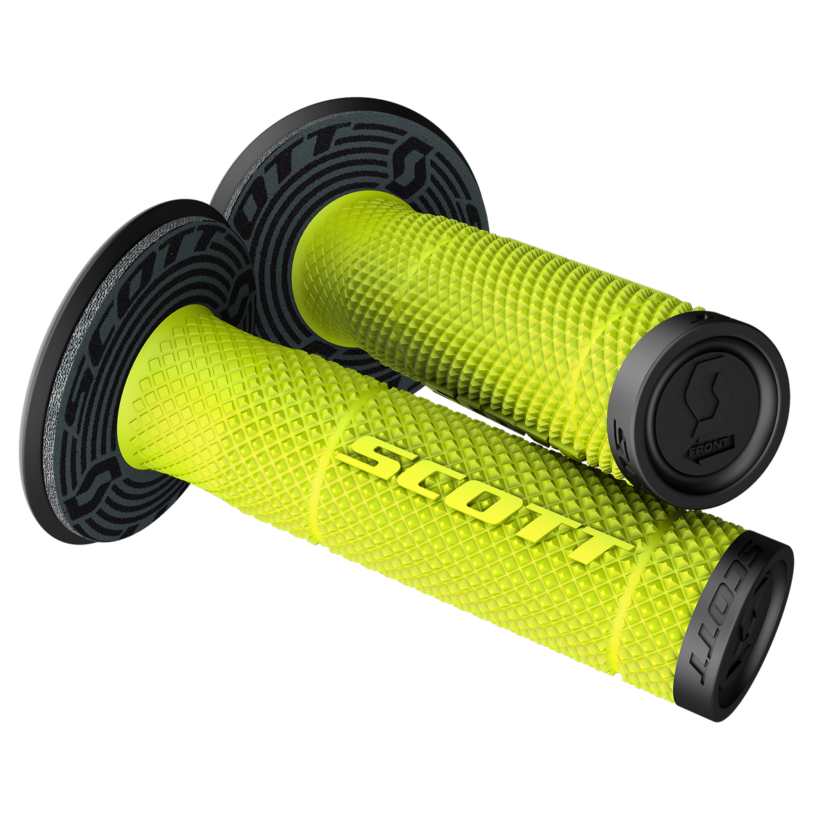 SCOTT SX II + Donut Grips Black/Yellow 2196244755