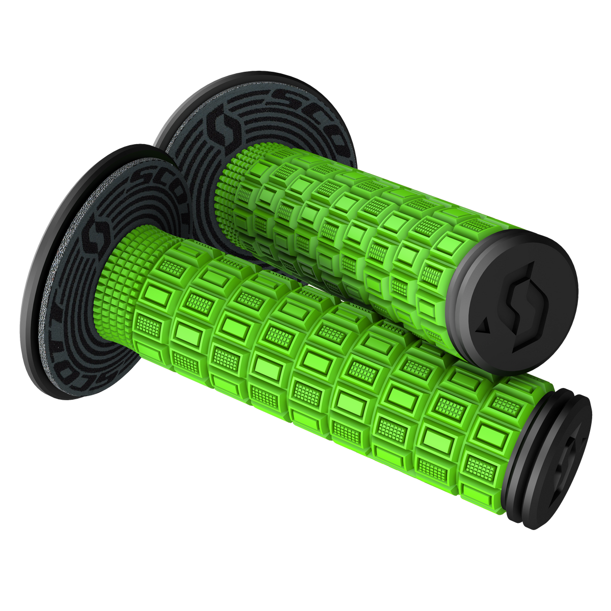 SCOTT Mellow + Donut Grips, Green/Black, Part Number 2693054376