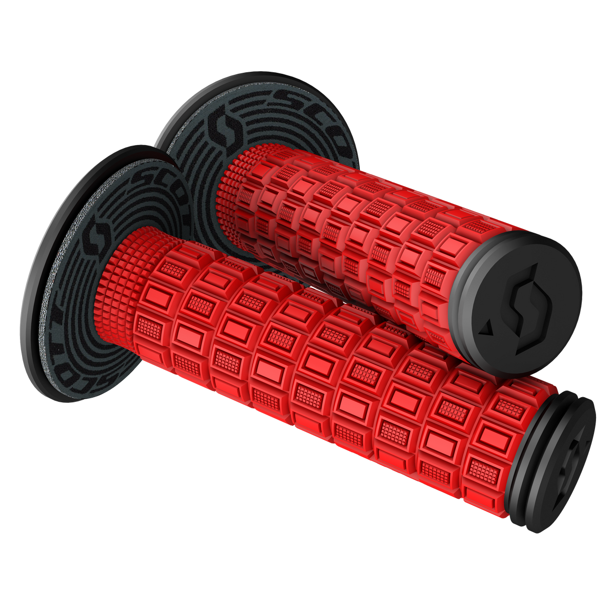 SCOTT Mellow + Donut Grips Red/Black, Part Number 2693054959