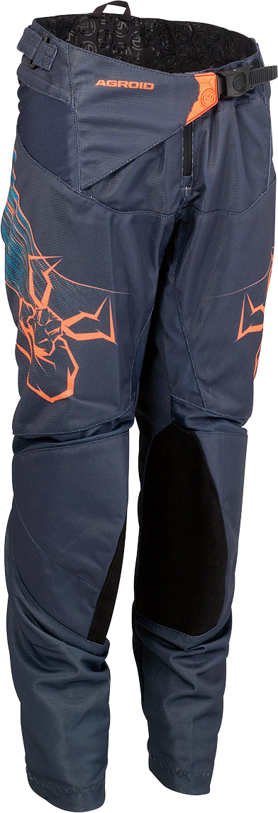 Moose Racing Youth Agroid Vented Pants - Blue/Orange