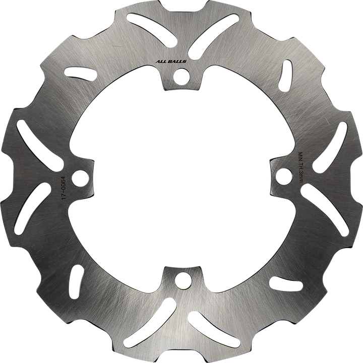 All Balls 18-0064 Slotted Wave Brake Rotor for Kawasaki and Suzuki