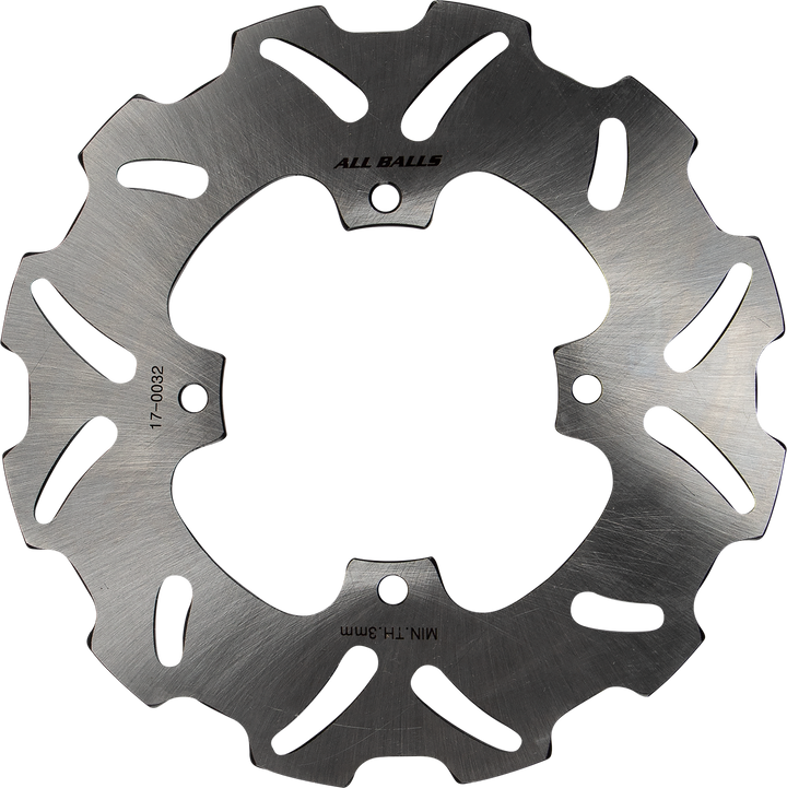 All Balls 18-0032 Slotted Wave Brake Rotor for Honda
