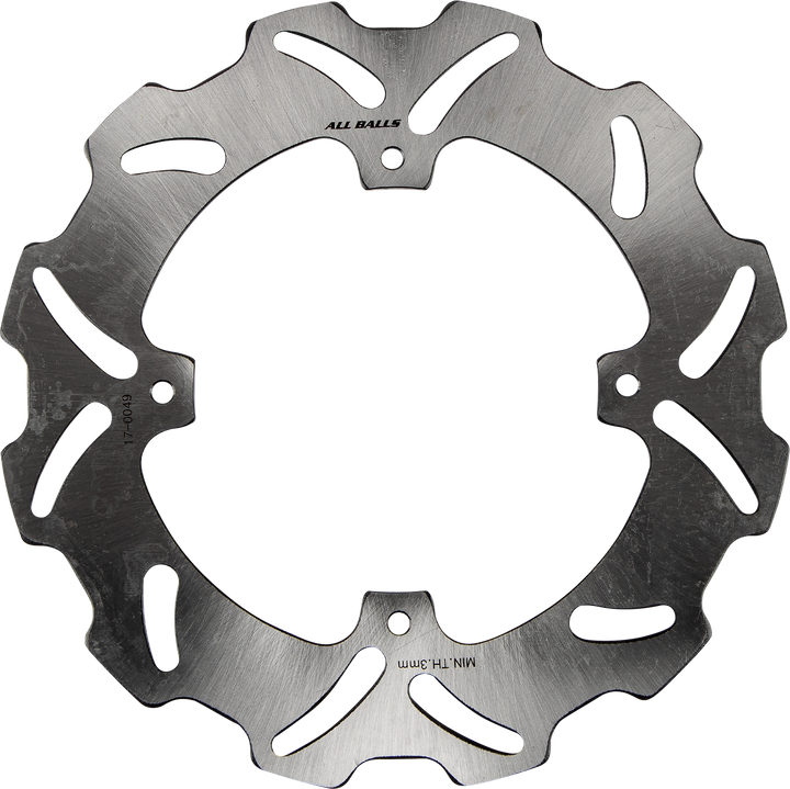 All Balls 18-0049 Slotted Wave Brake Rotor for Honda