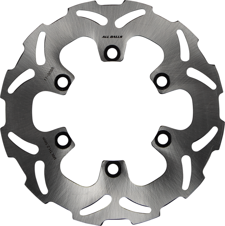 ALL BALLS 18-0068 Slotted Wave Brake Rotor for Kawasaki and Suzuki