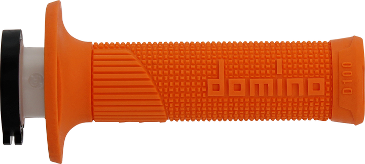 DOMINO D100 D-Lock Motorcycle Grips, Orange, Part D10046C4500A9-0