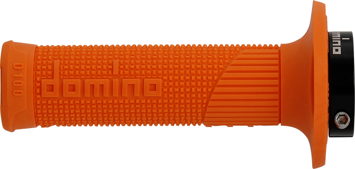 DOMINO D100 D-Lock Motorcycle Grips, Orange, Part D10046C4500A9-0