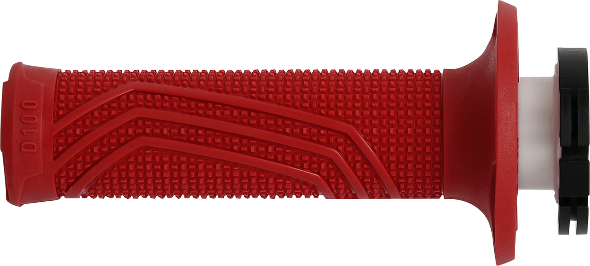 DOMINO D100 D-Lock Motorcycle Grips, Red – Part Number D10046C4200A9-0