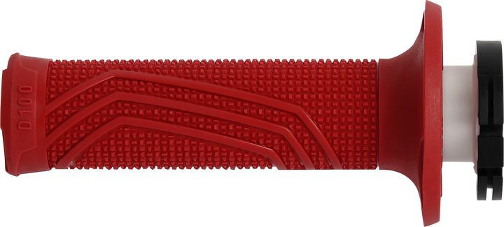 DOMINO D100 D-Lock Motorcycle Grips, Red – Part Number D10046C4200A9-0