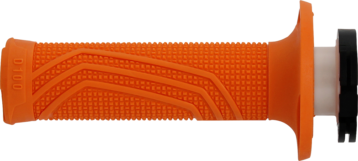 DOMINO D100 D-Lock Motorcycle Grips, Orange, Part D10046C4500A9-0