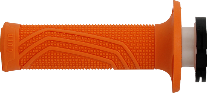 DOMINO D100 D-Lock Motorcycle Grips, Orange, Part D10046C4500A9-0