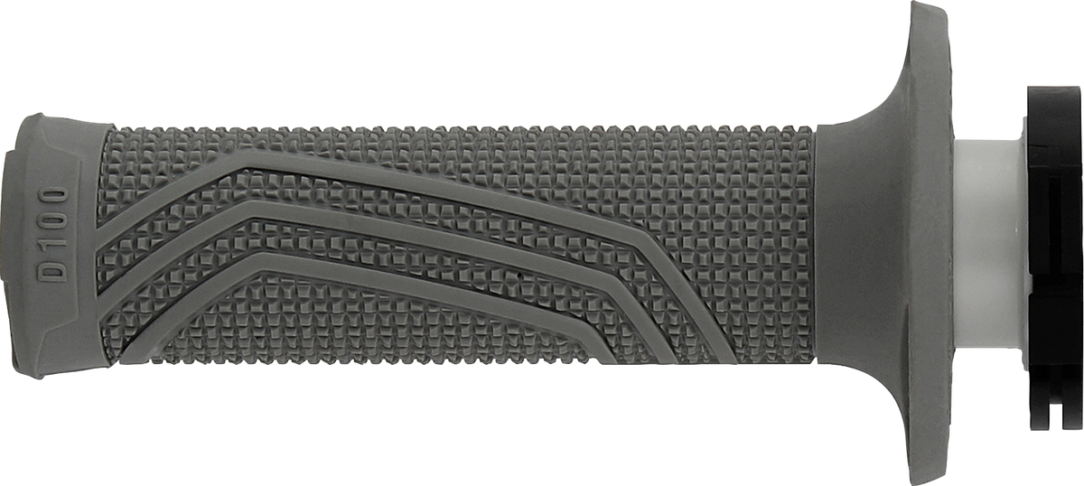 DOMINO D100 D-Lock Gray Motorcycle Grips, Part Number D10046C5200A9-0