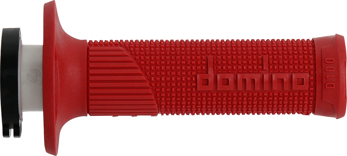 DOMINO D100 D-Lock Motorcycle Grips, Red – Part Number D10046C4200A9-0